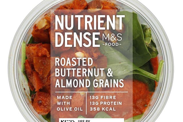 <p>A meal from M&S’s new Nutrient Dense range (M&S/PA)</p>