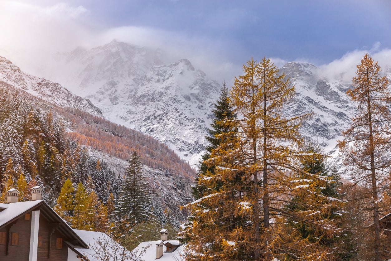 The Italian Alps in Macugnaga, northern Italy.