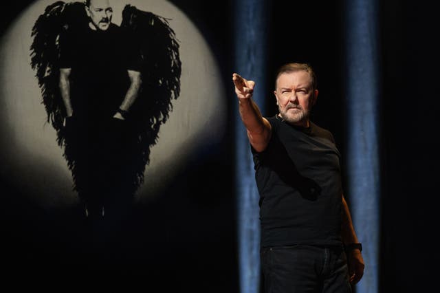 <p>Gervais in 'Mortality'</p>