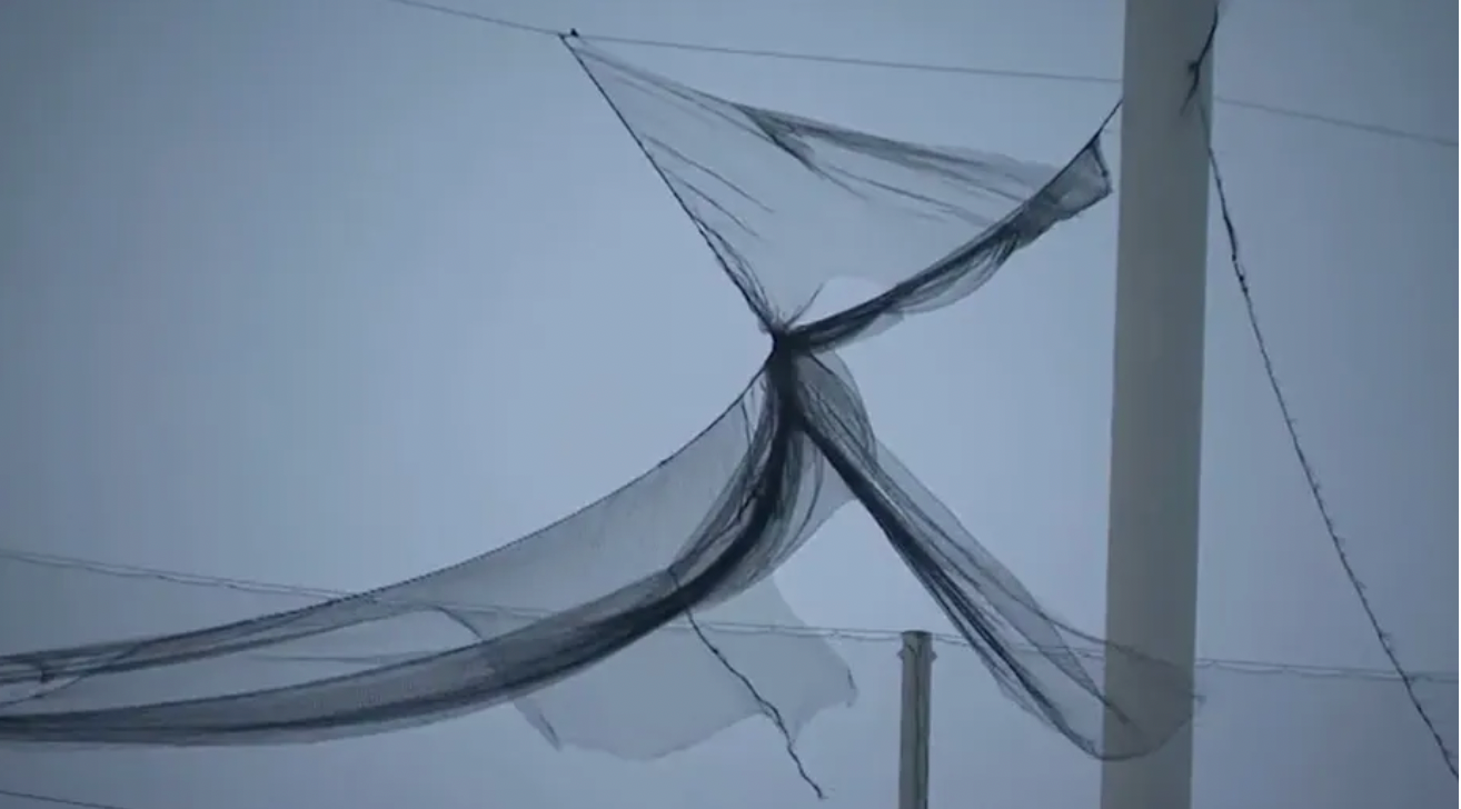 The nets torn apart at Auburn Hills Topgun