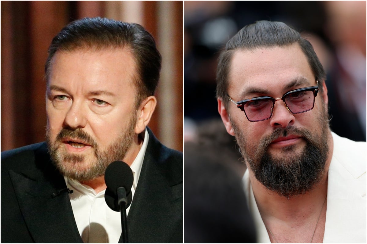 Ricky Gervais reveals he cut Jason Momoa joke from Globes appearance over fears it was racist