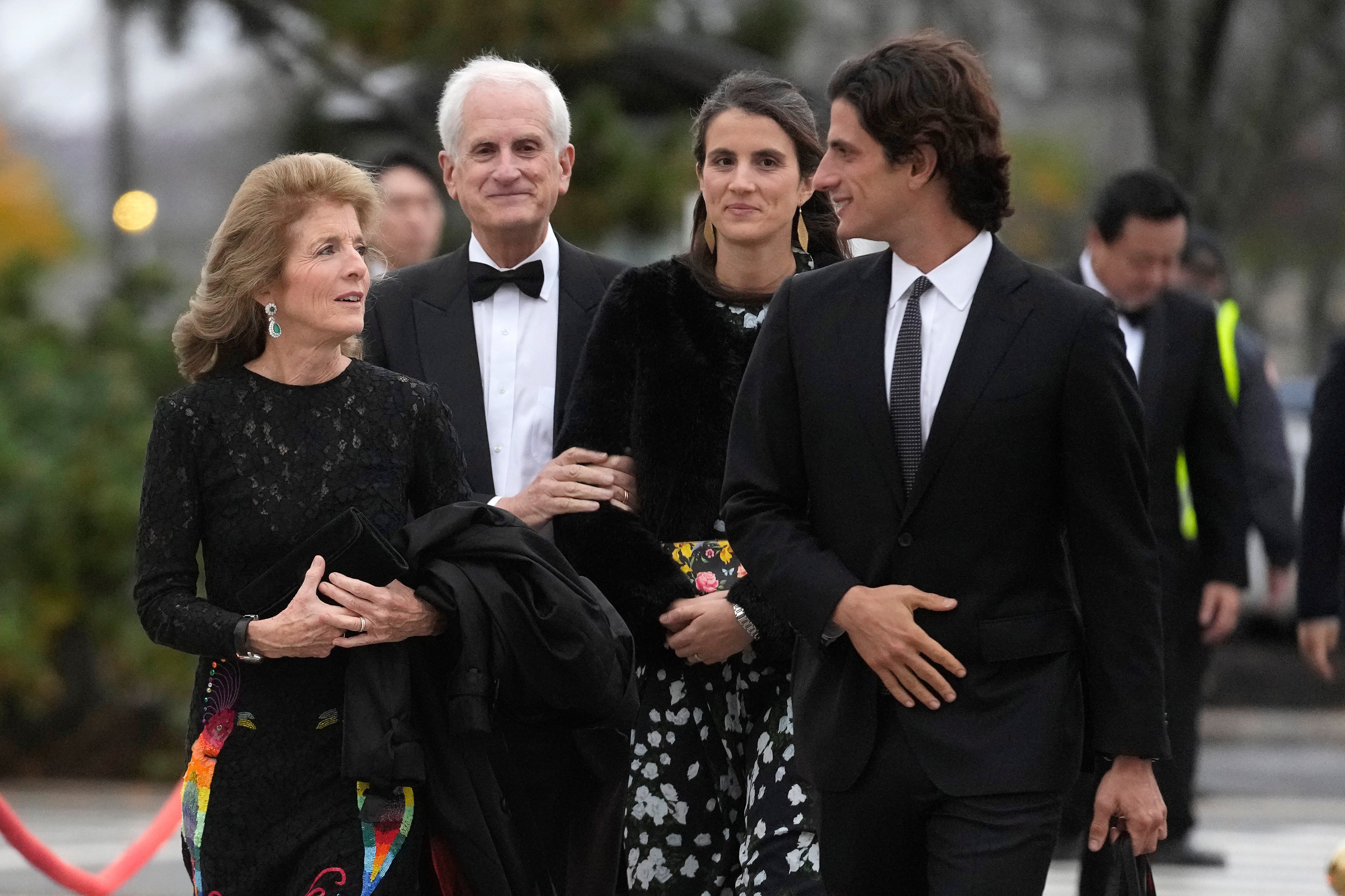 Tatiana Schlossberg with her parents, Caroline Kennedy and Edwin Schlossberg, and her brother, Jack Schlossberg