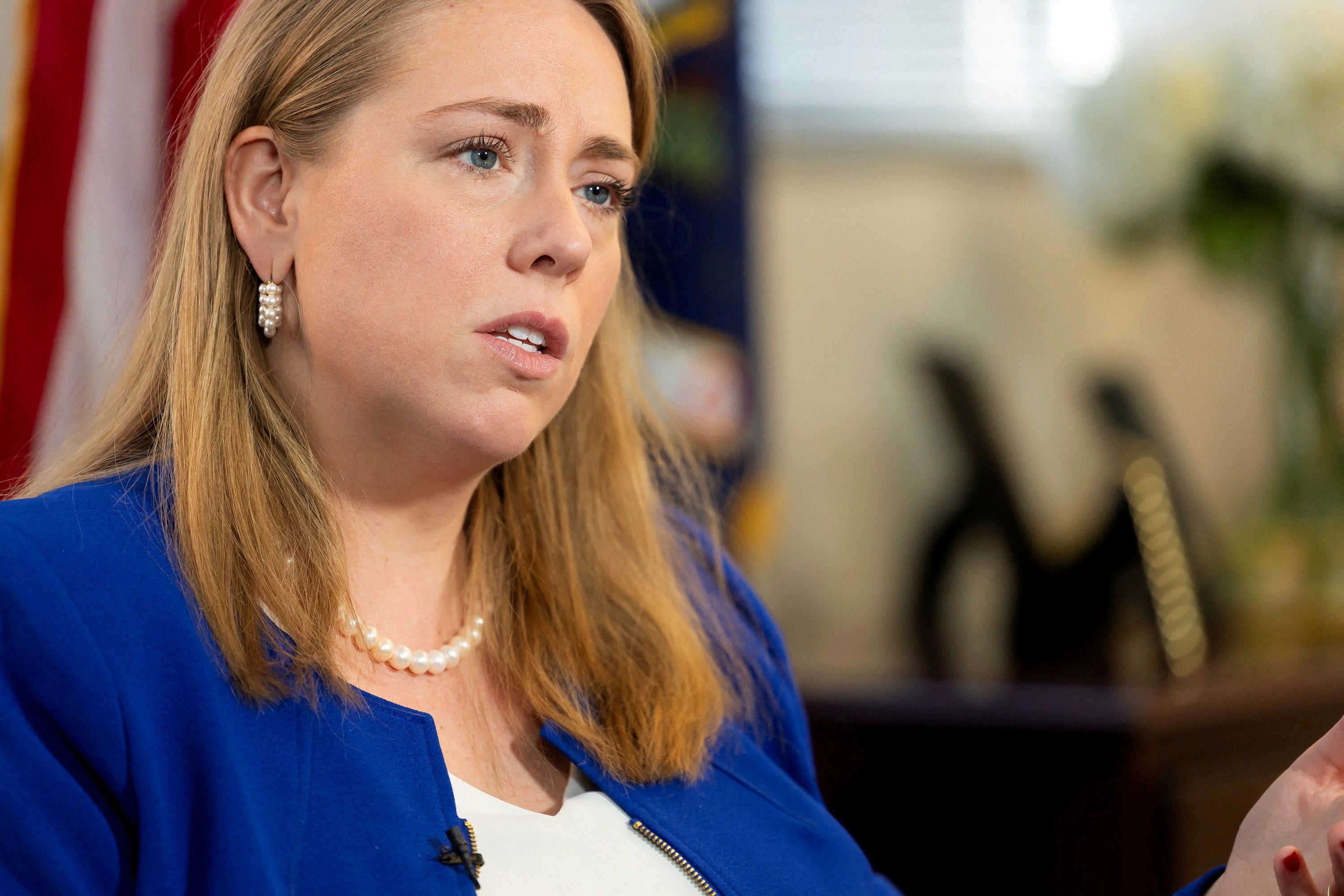 Equal Employment Opportunity Commission acting chair Andrea Lucas posted a video asking white men to report sex- and race-based discrimination in the workplace