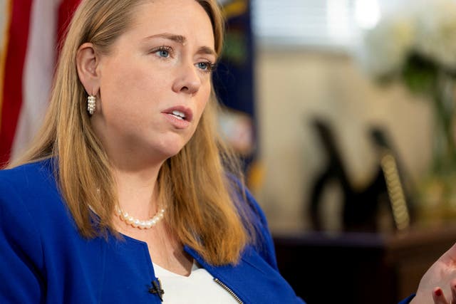 <p>Equal Employment Opportunity Commission acting chair Andrea Lucas posted a video asking white men to report sex- and race-based discrimination in the workplace</p>