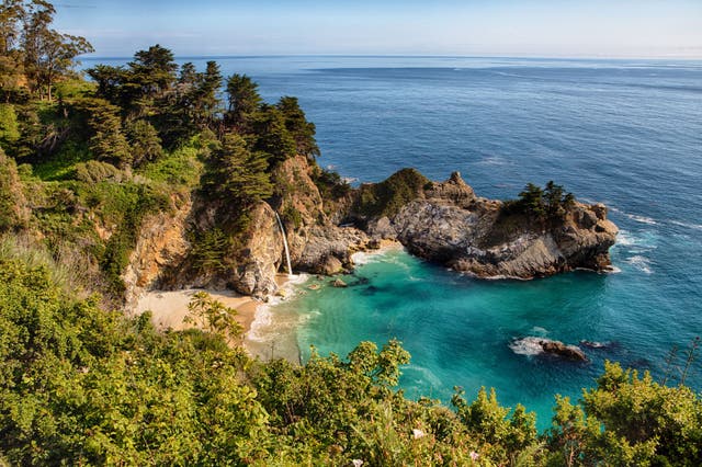 <p>There are some beautiful trails to explore in the States, including McWay Falls Trail in California</p>