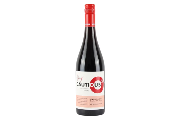 Very Cautious shiraz no alcohol red wine