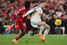 Daniel Farke hails ‘special performance’ as Leeds frustrate lacklustre Liverpool