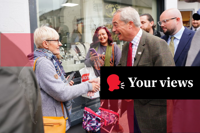 <p>Nigel Farage was visibly campaigning ahead of the Caerphilly Senedd by-election to spread the party’s plans ahead of the Welsh elections next year</p>