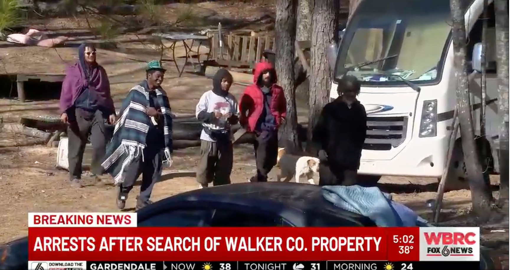 Lando said the gun found at the campsite belonged to a former resident and that the drug discovered was marijuana