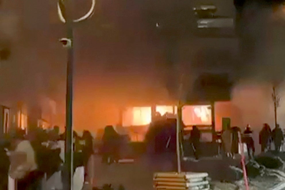 Authorities have ruled out the fire as an ‘attack’