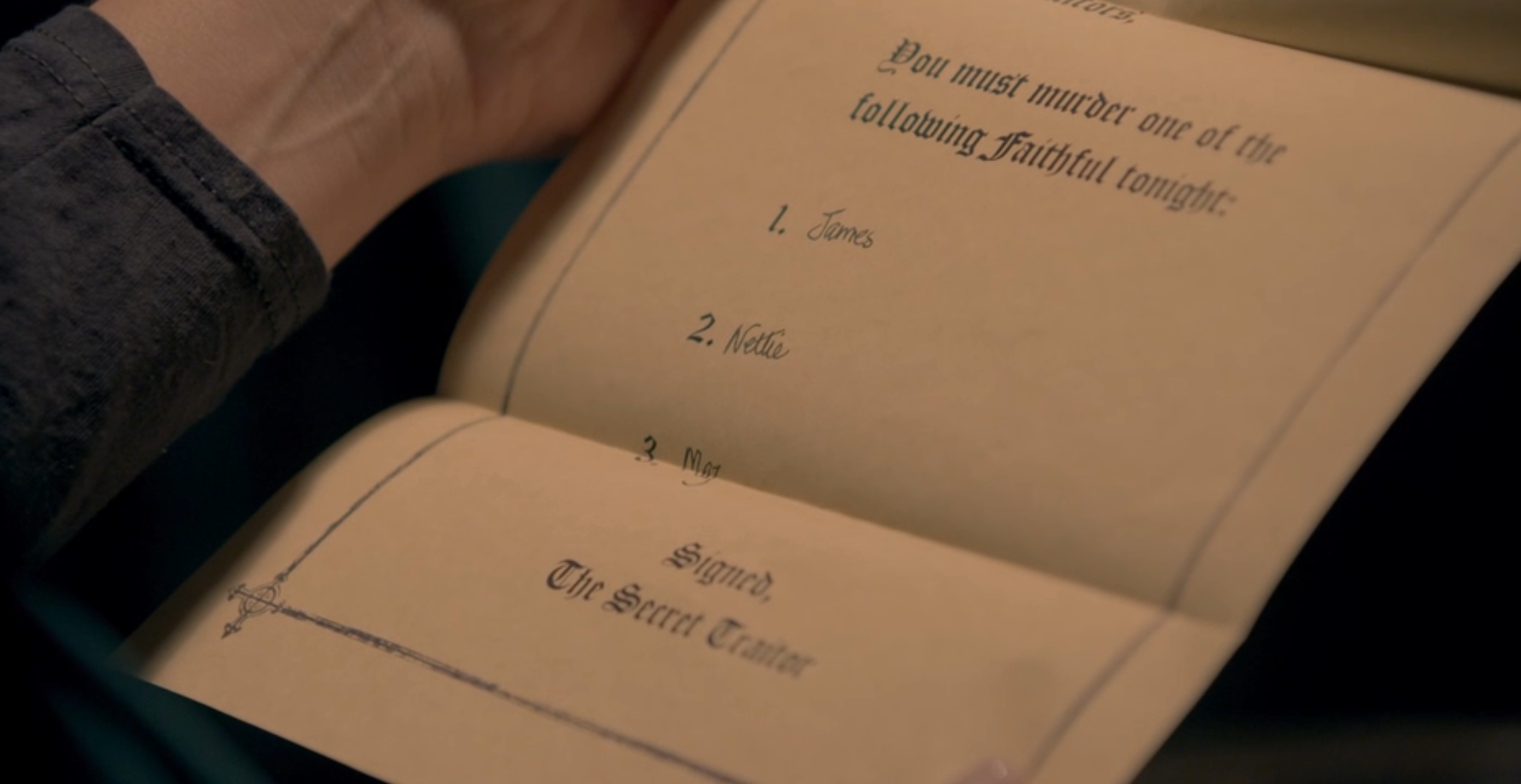 Night one murder shortlist