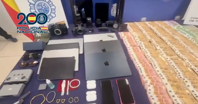 <p>Electronic devices, cash and jewellery were all seized from the motorhome</p>