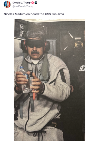 Trump shared the image on Truth Social