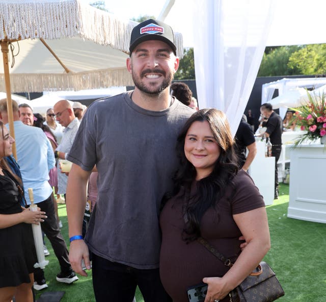 <p>Alex Vesia and his wife, Kayla, lost their newborn daughter in October</p>