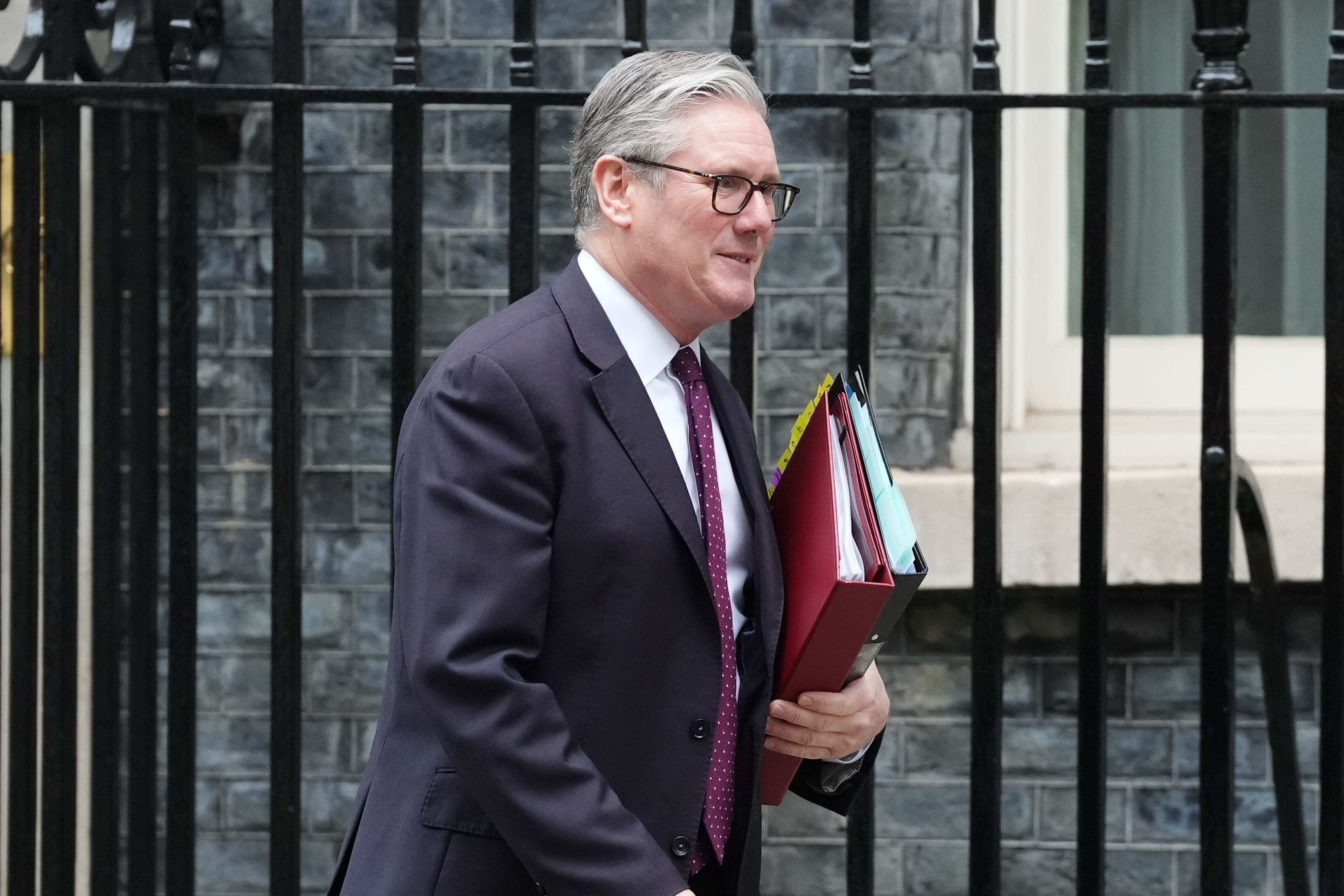 Prime Minister Sir Keir Starmer departs 10 Downing Street, London (Jonathan Brady/PA)