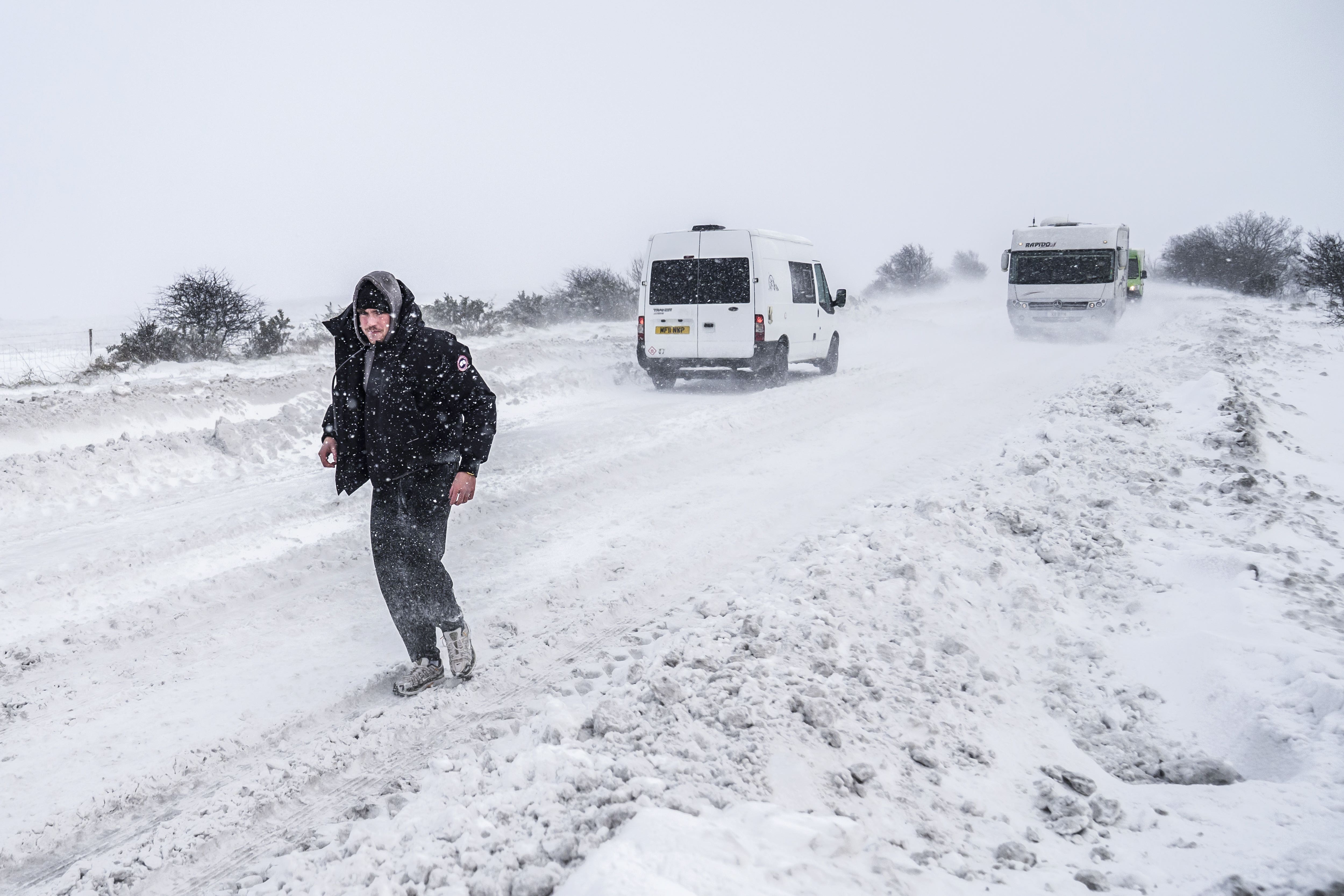 There have been snowy conditions in the early days of January (Danny Lawson/PA)
