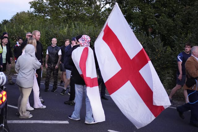 Protests took place over the summer centred particularly around the Bell Hotel in Epping, Essex (PA)