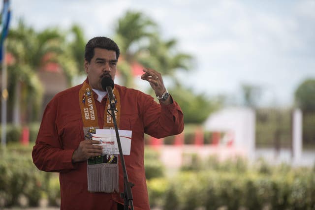 Nicolas Maduro in 2018 (Marcos Salgado/Alamy News/PA)