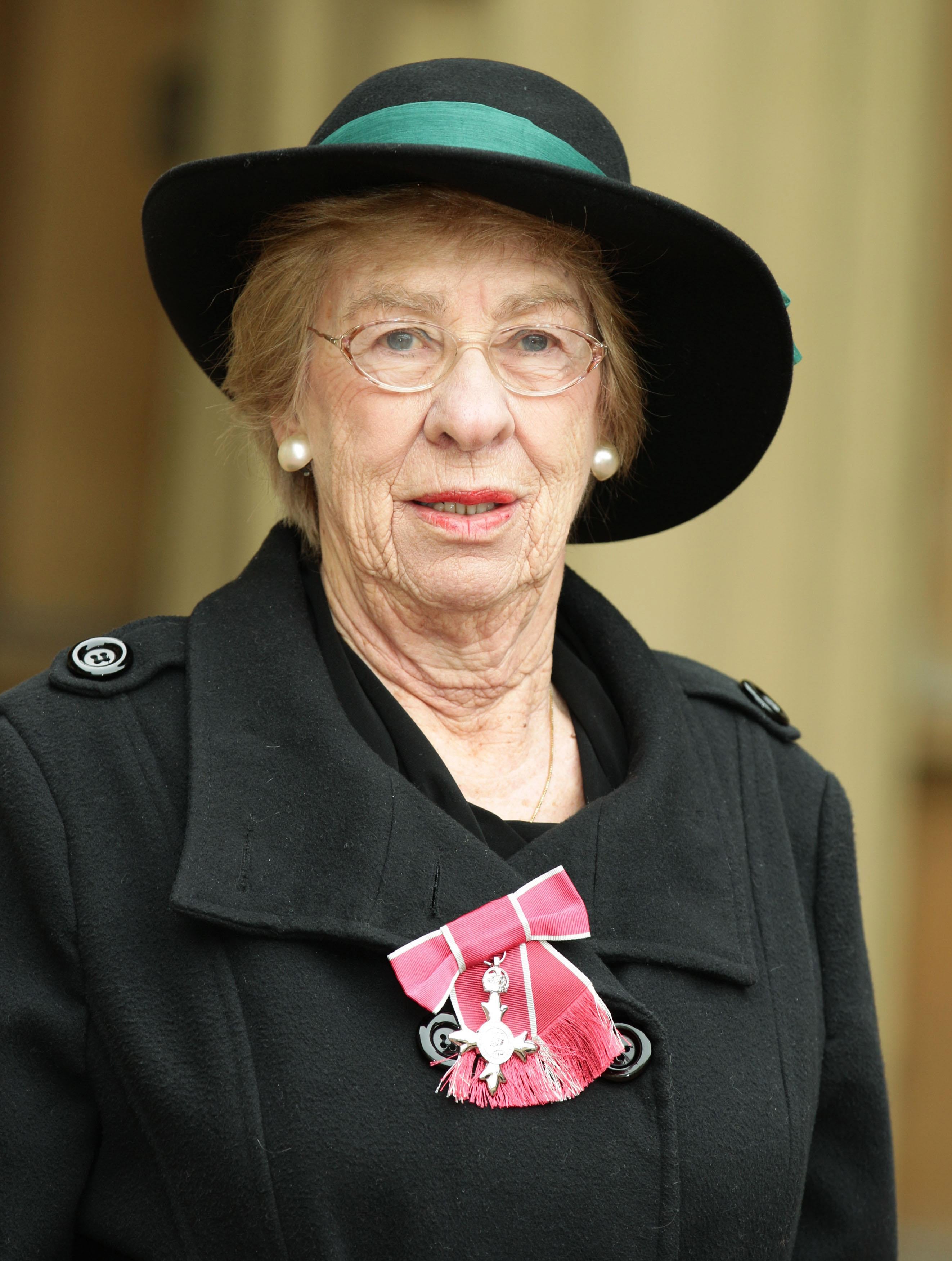 Eva Schloss with her MBE after it was presented to her at Buckingham Palace (Yui Mok/PA)