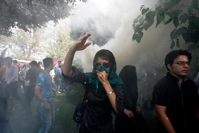 <p>Iranian authorities have used tear gas to quell the anti-regime protests that continue to grip the entire country</p>