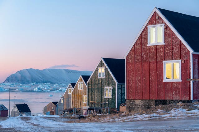 <p>Some communities in Greenland consist of only a handful of dwellings</p>