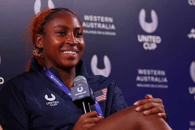 <p>Coco Gauff made the comments at the mixed-team United Cup </p>