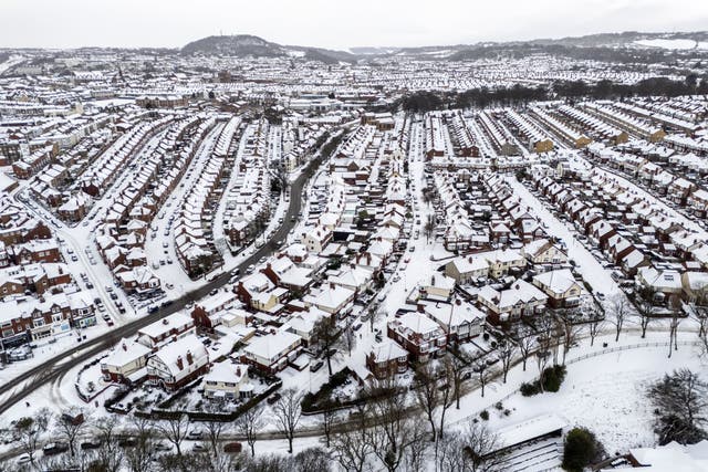 <p>Wintry conditions in Scarborough (Danny Lawson/PA)</p>