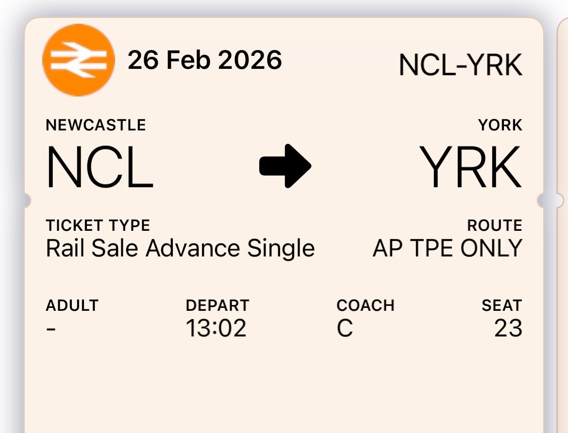 Cheap trick: £4.80 from Newcastle to York on TransPennine Express in the Rail Sale