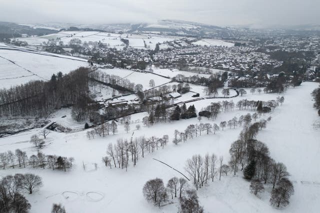 <p>Storm Goretti is forecast to bring more snow (Photo by Oli SCARFF / AFP via Getty Images)</p>