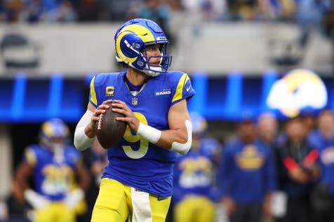 <p>Los Angeles Rams quarterback Matthew Stafford is the favorite to win the MVP award</p>
