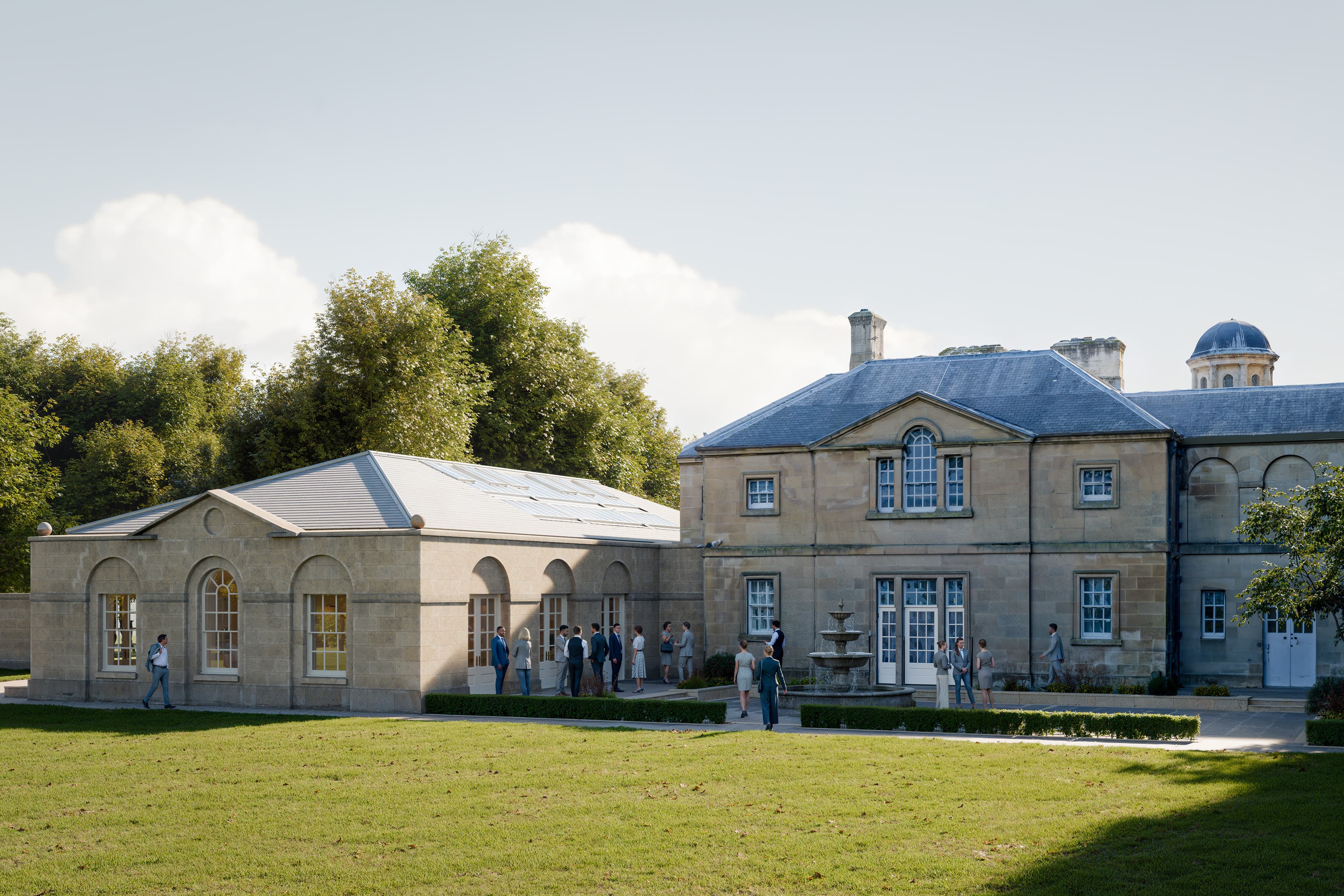 An artist’s impression of the King’s Hall, which will cater for events of up to 200 guests (The King’s Foundation/PA)