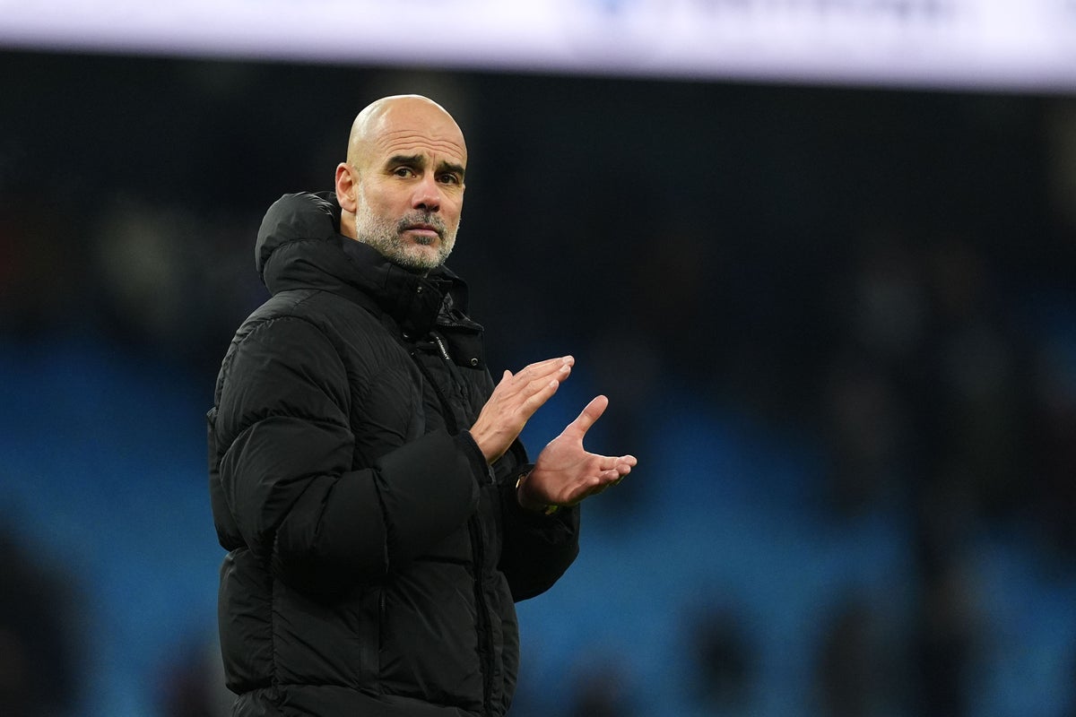 Image for Pep Guardiola tells depleted Man City squad that tiredness is in the mind