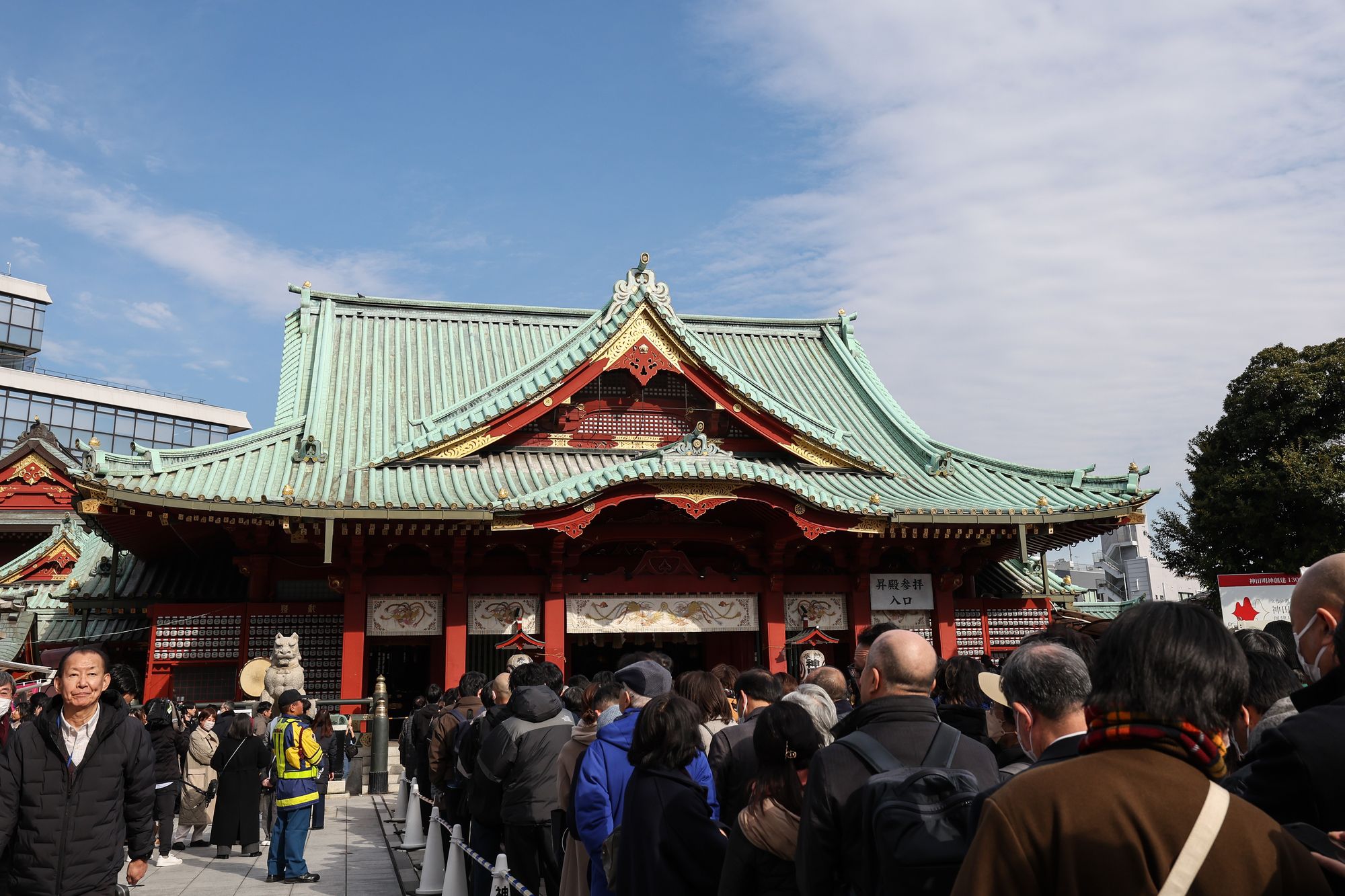 <p>People wait in line for prayers during a traditional Hatsumode ceremony at Kanda Myojin Shrine on 5 January 2026 in Tokyo, Japan</p>