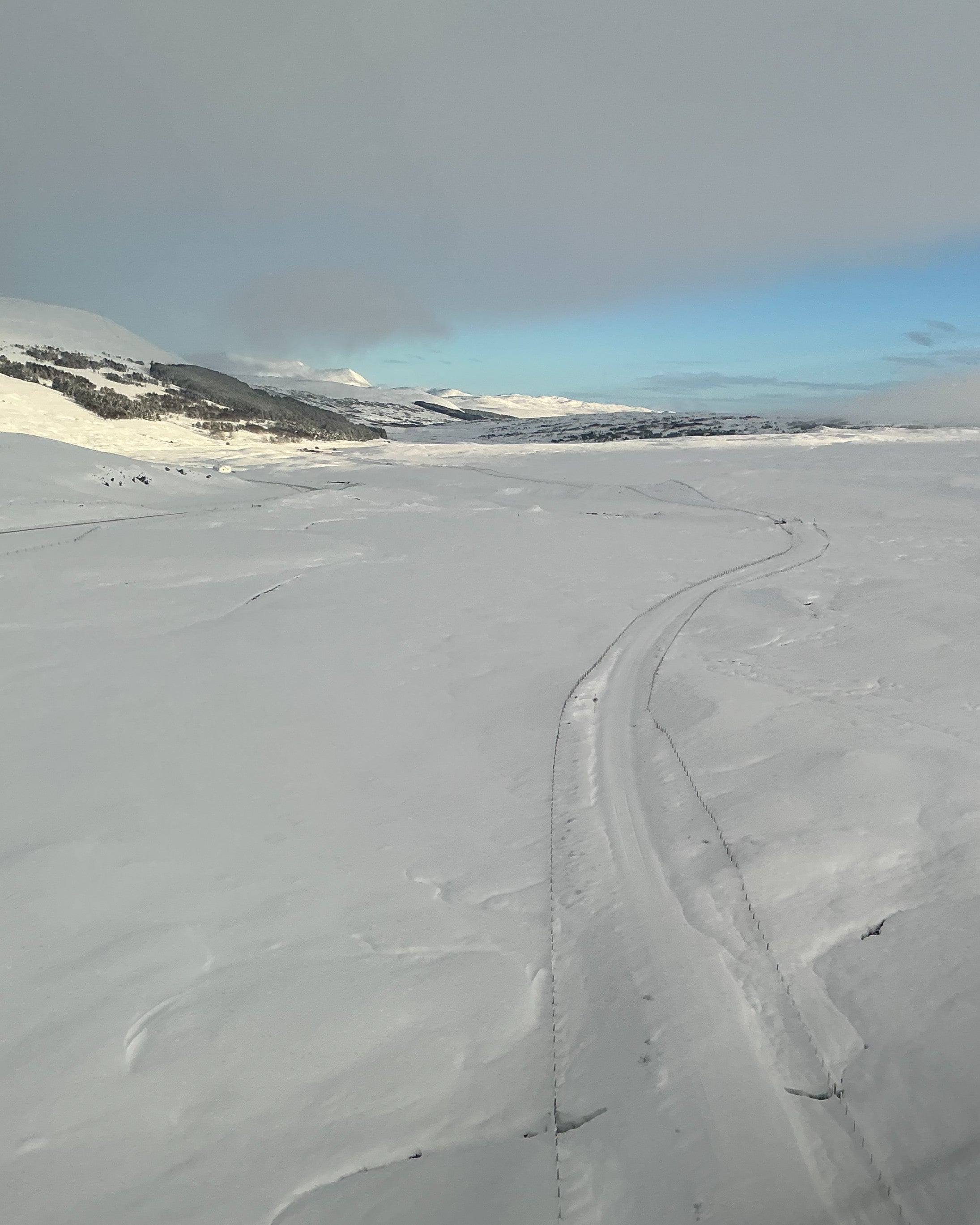 Missing link: Key train lines in the north of Scotland have been cancelled due to snow, such as Inverness-Kyle of Lochalsh
