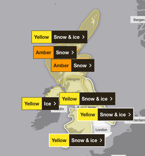 Full list of all UK schools closed today due to snow and ice - 
                    1. Resim