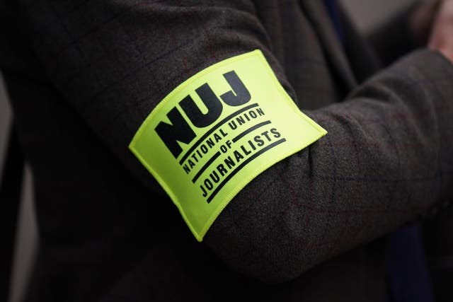 94% of NUJ members who voted in a strike ballot last year backed strike action (Niall Carson/PA)