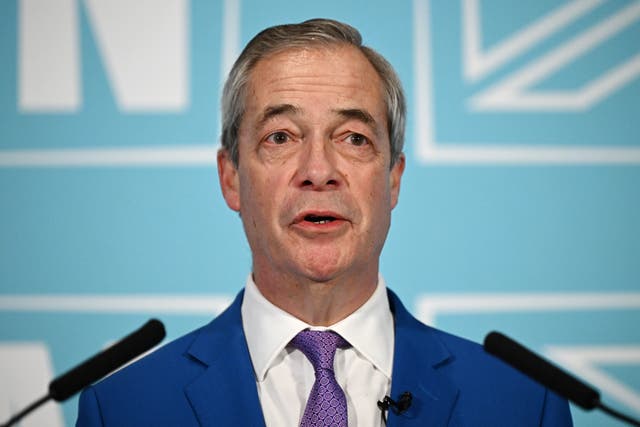 <p>Nigel Farage said he would vote against putting boots on the ground in Ukraine</p>