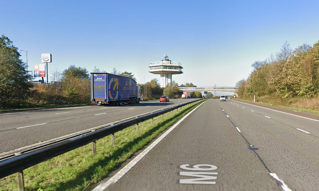 <p>The incident happened near junction 32 on the M6</p>