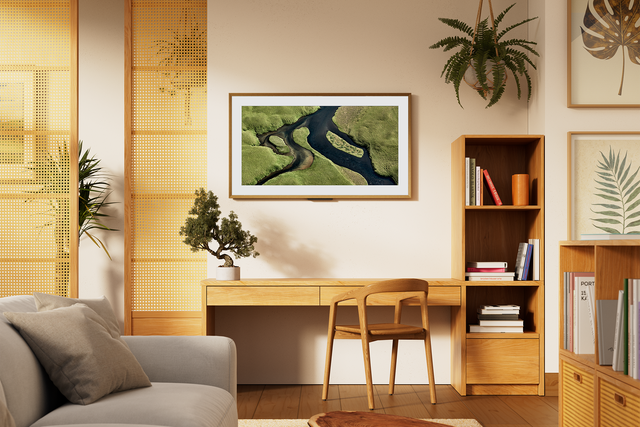 <p>Upload a few snaps of your living room and Alexa will choose an artwork that fits with your decor</p>