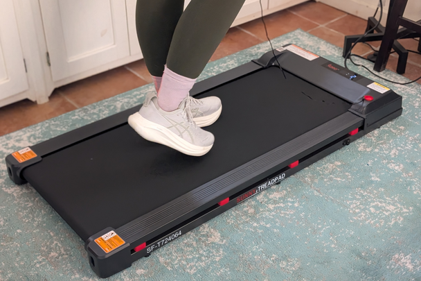 best walking pads indybest review Sunny Health & Fitness smart wifi treadpad