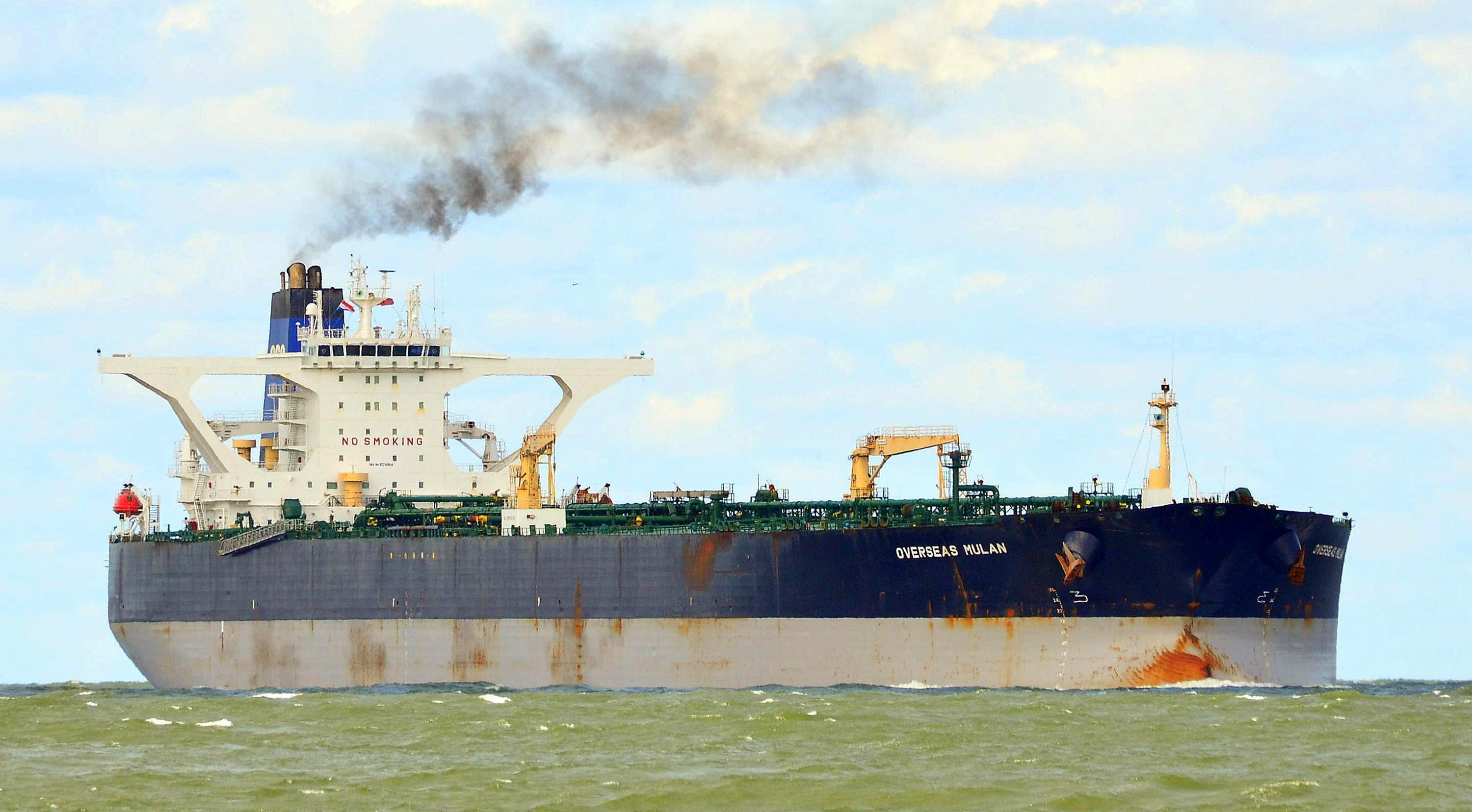 The Marinera tanker, pictured here in 2024, was previously known as Bella 1 and sails under the Russian flag