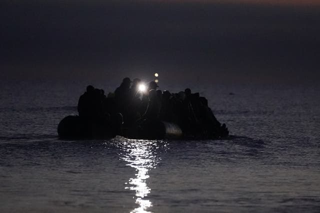 <p>Members of the ‘Raise the Colours’ group have been accused of destroying small boats used by migrants attempting to reach the UK</p>