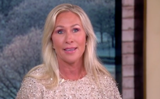 <p>Marjorie Taylor Greene returned Wednesday to 'The View' </p>