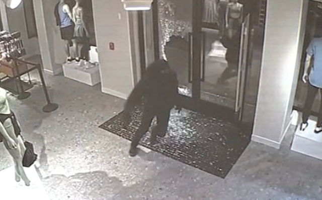 <p>Surveillance footage shows at least two masked men breaking into a Pennsylvania Lululemon and stealing merchandise, police say</p>