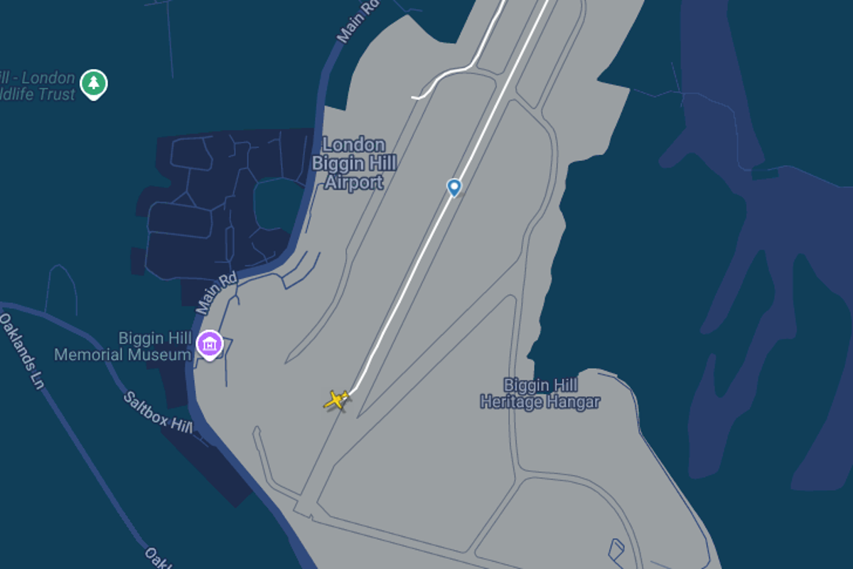 Investigation launched after private jet slides off London airport runway