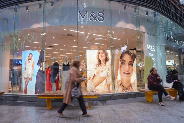 Marks & Spencer has cheered a record number of shoppers over Christmas (Yui Mok/PA)