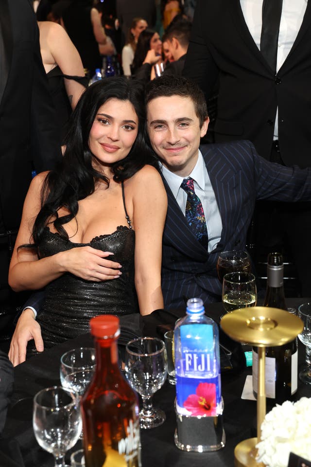 <p>Couple Kylie Jenner and Timothée Chalamet</p>