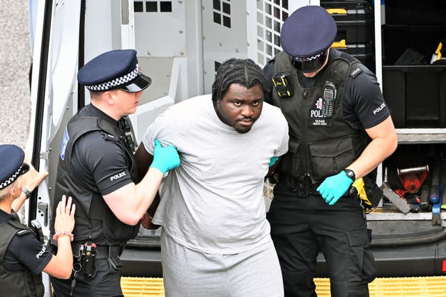<p>Anthony Esan has pleaded guilty to the attempted murder of Lieutenant Colonel Mark Teeton (Gareth Fuller/PA)</p>