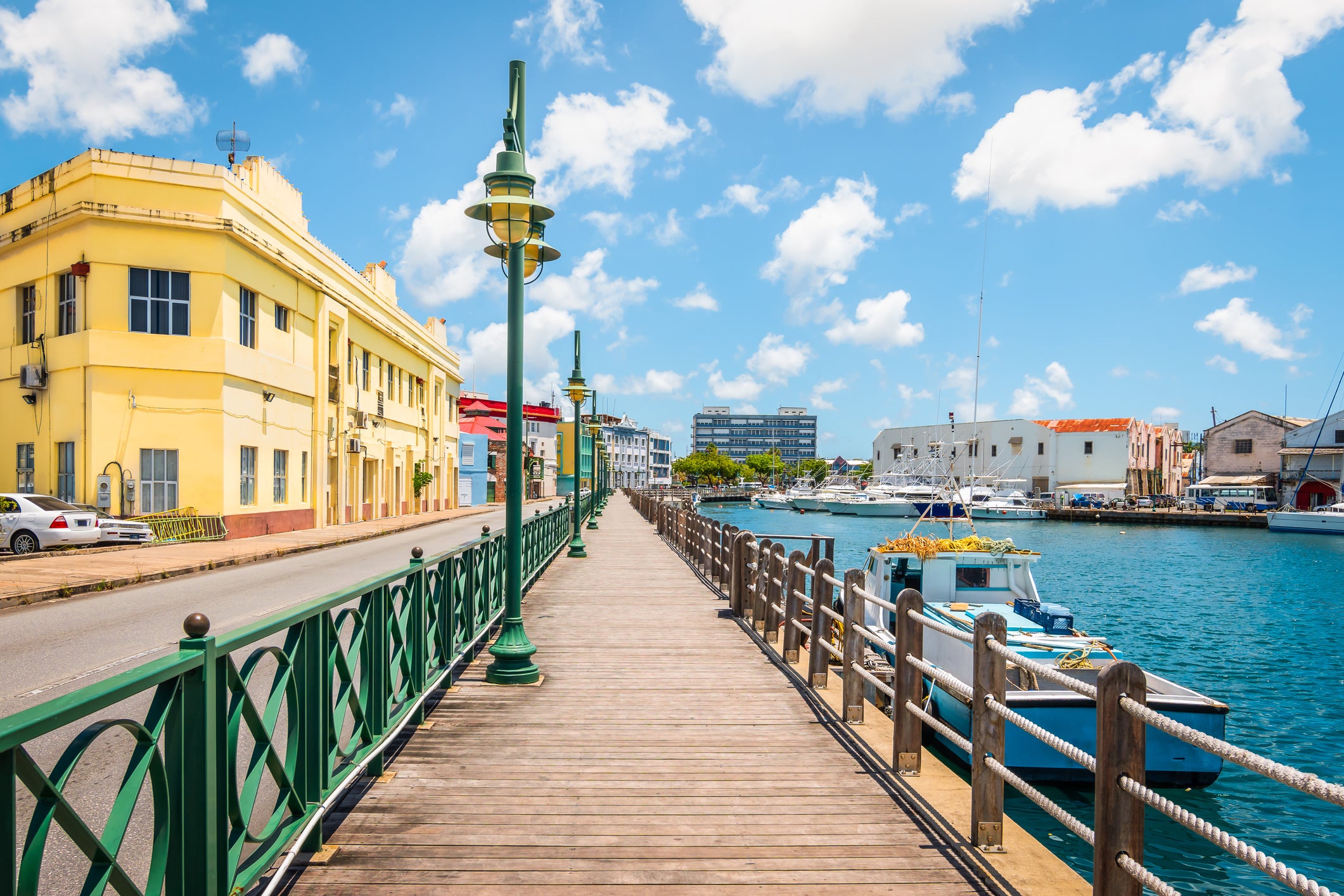 Wander the colourful streets of Bridgetown in Barbados