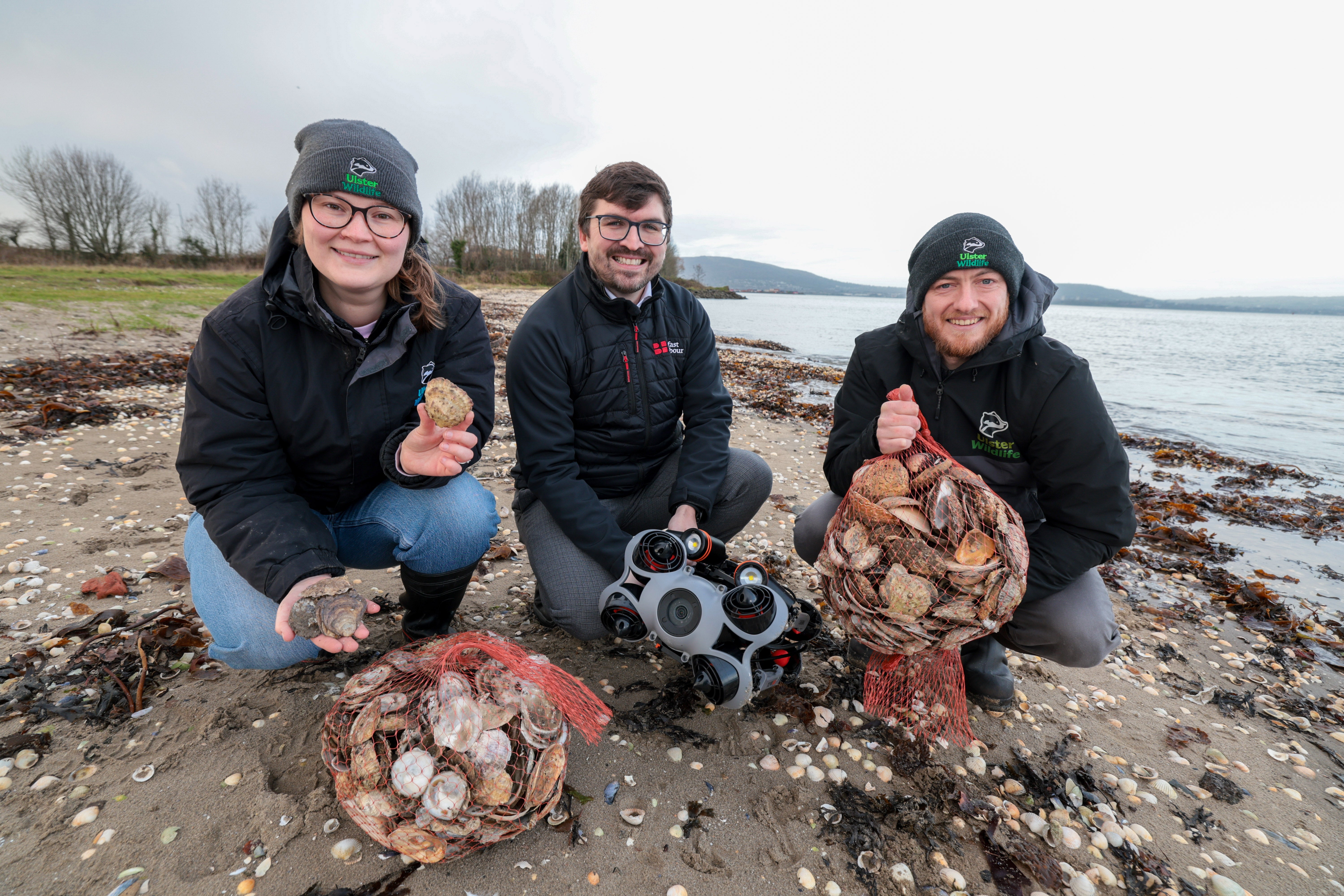 Dr Nick Baker-Horne (right) marine conservation manager with Ulster Wildlife, described a “huge step forward in helping to restore this small but mighty ocean superhero”